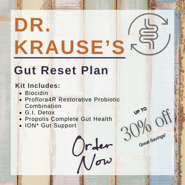 Dr. Jannine Krause's "Reset the Gut" plan - a 2 part plan that lasts 60 days made possible by Fullscript