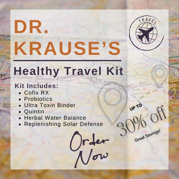 Dr. Jannine Krause's Healthy Travel Kit will help keep your immune system strong while traveling made possible by Fullscript