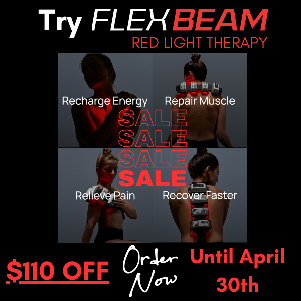 Try FlexBeam, recharge energy, repair muscle, relieve pain and recover faster - Red Light Therapy