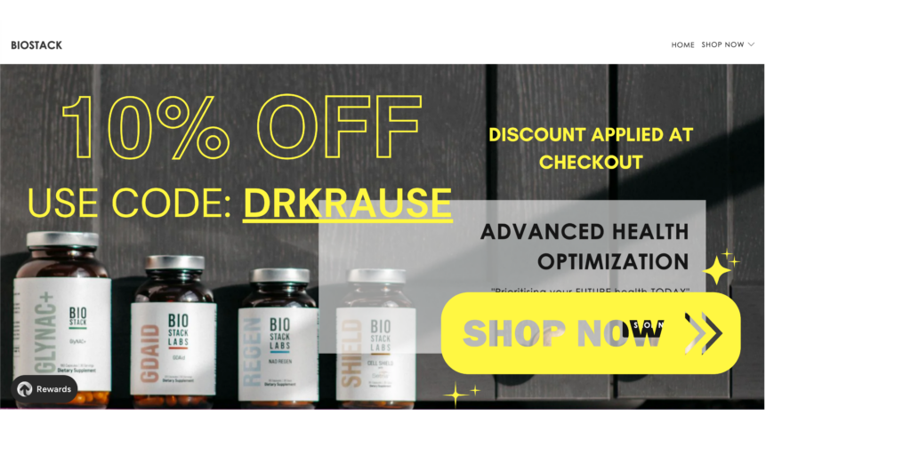 TRY BIOSTACK - Advanced health optimization supplements